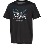 ランニンググラフィックメッシュ半袖Tシャツ メンズ ランニングウェア シャツ PUMA Black（01） Mサイズ 528395