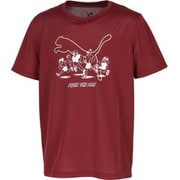 ランニンググラフィックメッシュ半袖Tシャツ メンズ ランニングウェア シャツ Ruby Shimmer（96） Lサイズ 528395