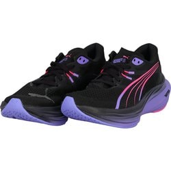 ウィメンズ ディヴィエイトニトロ3 レディース ランニングシューズ PUMA Blk-Fl（01） 24cm 312368