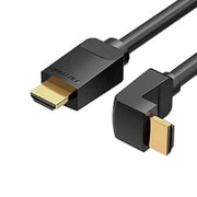 HDMIケーブル L字 直角 90度 HDMI2.0 4K/60Hz 1m ブラック AA-9538