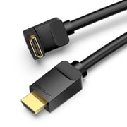 HDMIケーブル L字 直角 270度 HDMI2.0 4K/60Hz 1m ブラック AA-9903