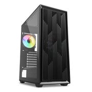 ATXマザーボード対応 ミドルタワーケース ブラックRGBモデル SHA-VK2-RGB-BK