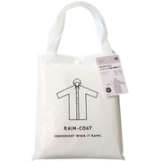 バック付きレインコート 着丈/約110cm ホワイト