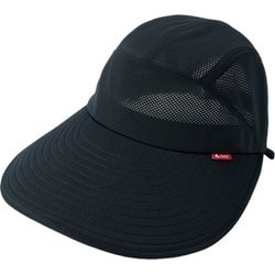 1010298 [風が通るつば広ウォーキングキャップ ブラック]