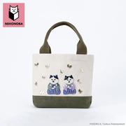NEKONOBA tamao×KOZACLA 刺繍ランチミニトート ねこ茶商 PB-2211173208