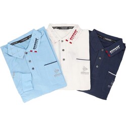 957855007 [ダンロップ・リファインド ポロシャツ3色組 M 長袖]