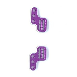 SGX-76P 5mm ピッチステー オフセット2 パープル [ラジコン用パーツ]