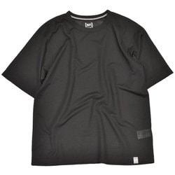 メッシュアクティブショートスリーブTシャツ ユニセックス ランニングウェア シャツ Black（J072） Mサイズ SNUJ10078