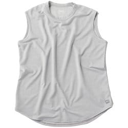 メッシュアクティブスリーブレス ユニセックス ランニングウェア シャツ Pearl Grey（227） Lサイズ SNUJ10100