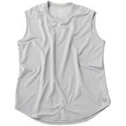 メッシュアクティブスリーブレス ユニセックス ランニングウェア シャツ Pearl Grey(227) Lサイズ SNUJ10100