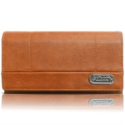 ロゴプレート ステッチワーク 長財布 BROWN 22469123