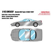 EM583F 1/43 Honda NSX type S （NA2） 1997 カイザーシルバーメタリック [レジンキャストミニカー]