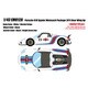 EM812A 1/43 Porsche 918 Spyder weissach package 2011 Rear Wing up ホワイト/マルティニストライプ [レジンキャストミニカー]