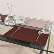 ランチョンマット 2枚セット 綿100%(30cm×45cm) リバーシブルタイプ 無地オックス・カフェブラウン W3103400