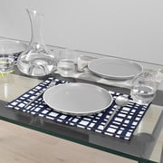 ランチョンマット 2枚セット 綿100% (30cm×44cm) スタンダードタイプ インディゴチェック W2802500