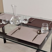 ランチョンマット 2枚セット 綿100% (30cm×44cm) スタンダードタイプ 無地オックス・サンドベージュ W2803500