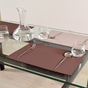 ランチョンマット 2枚セット 綿100% (30cm×44cm) スタンダードタイプ 無地オックス・カフェブラウン W2803400