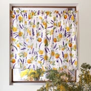 カフェカーテン 綿100% (72cm×100cm) スタンダードタイプ ソレイユプロヴァンス W3902010