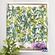 カフェカーテン (70cm×140cm) ラミネートタイプ ボタニカルリーフ W4000830