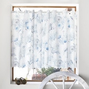 カフェカーテン (70cm×100cm) ラミネートタイプ コーラル&シェル W4000410