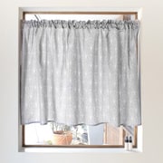 カフェカーテン 綿100% (72cm×100cm) スタンダードタイプ シルバーライト W3901210