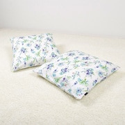 座布団カバー (55cm×59cm) 2枚セット ボタニカルブーケ W3400700
