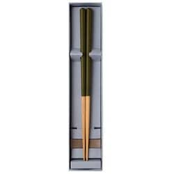 HASHIKURA SEASON 01 海松色 オーク 八角 箸 22.5cm 箸置付 食洗機可 日本製 ギフトセット G-81043