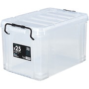収納ボックス 25L 衣類収納 蓋つき クリア ピュアクルボックス ケース