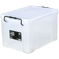 収納ボックス 45L 衣類収納 蓋つき クリア ピュアクルボックス ケース