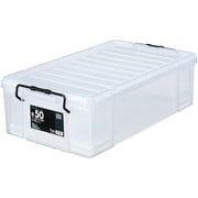 収納ボックス 50L 衣類収納 蓋つき クリア ピュアクルボックス ケース