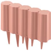 ガーデンフェンス 花壇 柵 プラスチック ブラウン
