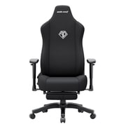AndaSeat Novis Pro エルゴノミクス ゲーミングチェア フットレスト付き ファブリック ブラック AD23T-L-01-B-F
