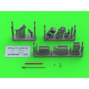 1/35 WWII/現用 アメリカ ブローニングM1919A4 .30口径（7.62mm） 機関銃 M20対空機銃マウント/D7431揺架付 [プラモデル用パーツ]