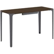 Parabel(パラベル) デスク 天板:プライズウッドダーク/脚:ダークグレー メラミン天板仕様 120×50cm お客様組み立て品 受注生産品 8TPD2A MHK5