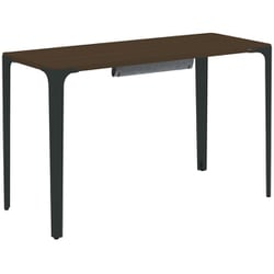Parabel（パラベル） デスク 天板：プライズウッドダーク/脚：ブラック メラミン天板仕様 120×50cm お客様組み立て品 受注生産品 8TPD2A MHV5