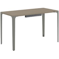 Parabel（パラベル） デスク 天板：プライズウッドミディアム/脚：グレージュ メラミン天板仕様 120×60cm お客様組み立て品 受注生産品 8TPD2B MHY4