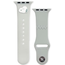 SNGG-154GY [ピーナッツ スヌーピー Apple Watch 42/41/40/38mm 対応 シリコンバンド グレー]