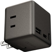 Mate TAP 001 電源タップ AC×3/USB-C×2/USB-A×1 最大20W出力 ライトブラック MATE-TAP001-LBK