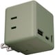 Mate TAP 001 電源タップ AC×3/USB-C×2/USB-A×1 最大20W出力 モスグリーン MATE-TAP001-MGR