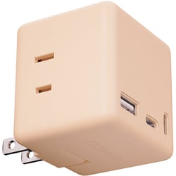 Mate TAP 001 電源タップ AC×3/USB-C×2/USB-A×1 最大20W出力 シェルピンク MATE-TAP001-SPK