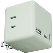 Mate TAP 001 電源タップ AC×3/USB-C×2/USB-A×1 最大20W出力 カームブルー MATE-TAP001-CBL