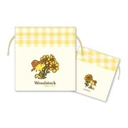 SPC-1311 PEANUTS 巾着M バケーション ウッドストック ワンポイント