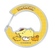 PRN-032 サンリオキャラクターズ アクリルカラビナ ユニーク ポムポムプリン イエロー