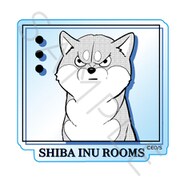SYNC-SIRAKUB-E シバつき物件 3wayアクリルバッジ デザインE
