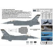 1/48 デカール F-16C ブロック40 88-0419 第122戦闘航空団 インディアナ州空軍州兵 フォートウェイン基地 2025年 エッチングパーツ付 [プラモデル用品]