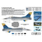 1/72 デカール F-16C ブロック40 89-2009 第31戦闘飛行隊 アヴィアーノ基地 イタリア 2025年 エッチングパーツ付 [プラモデル用品]