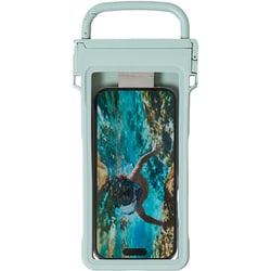 9YYA66RH04 [CARABINERCASE カラビナ付き スマホ防水ケース IP67 ～6.9インチ対応 ブルー]