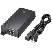 PoEインジェクター スイッチングハブ Giga対応 IEEE802.3af/at/btClass7対応 最大75W供給可能 メタル筐体 AUTO-MDIX機能搭載 電源内蔵 ブラック LAN-GIHINJ6