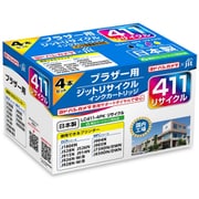 ブラザー LC411-4PK互換 日本製 リサイクルインク ヨドバシカメラオリジナル JIT-YB4114P