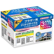 ブラザー LC3111-4PK互換 日本製 リサイクルインク ヨドバシカメラオリジナル JIT-YB31114P